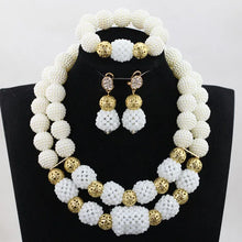 Stud Earrings Women African Nigerian Jewelry Set 2 Rows Layers Purple Necklace Bracelet Jewelry Set for Wedding  ABH377