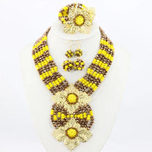 New African Jewelry Set Orange Nigerian Wedding African Beads Jewelry Set Crystal New Bridal Jewelry Set   ABS065