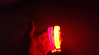 Nylon LED Pet Dog Collar Dogs Luminous Fluorescent Collars Pet Supplies Night Safety Flashing Glow In The Dark Dog Leash