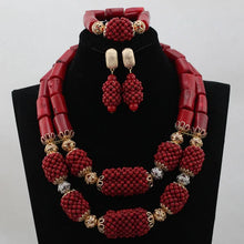 Stud Earrings Women African Nigerian Jewelry Set 2 Rows Layers Purple Necklace Bracelet Jewelry Set for Wedding  ABH377