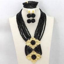 New African Jewelry Set Orange Nigerian Wedding African Beads Jewelry Set Crystal New Bridal Jewelry Set   ABS065