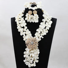 Fabulous African Beads Jewelry Set Latest Coral Beads Necklace Set Wholesale Free Shipping