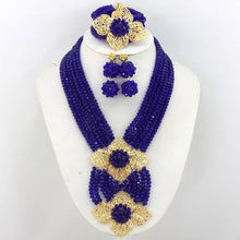 New African Jewelry Set Orange Nigerian Wedding African Beads Jewelry Set Crystal New Bridal Jewelry Set   ABS065