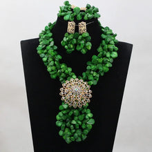 Fabulous African Beads Jewelry Set Latest Coral Beads Necklace Set Wholesale Free Shipping