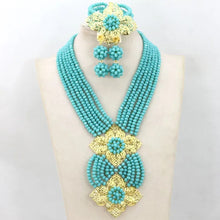 New African Jewelry Set Orange Nigerian Wedding African Beads Jewelry Set Crystal New Bridal Jewelry Set   ABS065
