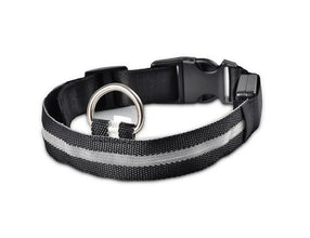 Nylon LED Pet Dog Collar Dogs Luminous Fluorescent Collars Pet Supplies Night Safety Flashing Glow In The Dark Dog Leash