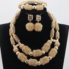 Stud Earrings Women African Nigerian Jewelry Set 2 Rows Layers Purple Necklace Bracelet Jewelry Set for Wedding  ABH377