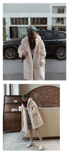 Winter Women's Faux Rabbit Fur Coat Hooded Thick And Plush Jacket