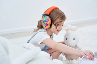 ZOHAN Kid Ear Protection Baby Noise Earmuffs Noise Reduction Ear Defenders earmuff for children Adjustable nrr 25db Safety
