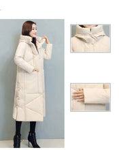 Women's Fashionable Thick Cotton padded Warm Snow Outerwear Windproof Hooded Jacket
