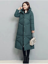 Women's Fashionable Thick Cotton padded Warm Snow Outerwear Windproof Hooded Jacket