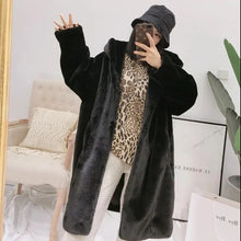Women's Faux Fur Winter Warm Hooded Long Overcoats