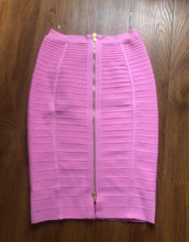 16 Colors Sexy Solid Zipper Orange Blue Black Red Bandage Skirt Women Elastic Bodycon Summer XL XXL Pencil Skirts 58cm