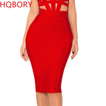 HQBORY Quality Nude Bandage Skirts White Office Lady Sexy 2023 Women High Waist Tight Bodycon Skirt Party Red Pencil Skirt XL