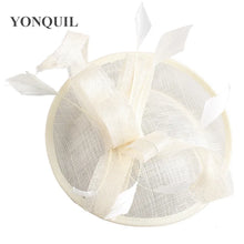 Formal Women Wedding Chuch Hat Bride Mariage Chapeau Ladies Party Occasion Derby Fascinator Sinamay Hat With Headband Accessory