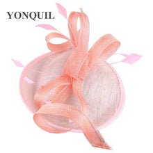 Formal Women Wedding Chuch Hat Bride Mariage Chapeau Ladies Party Occasion Derby Fascinator Sinamay Hat With Headband Accessory