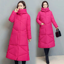 Women's Fashionable Thick Cotton padded Warm Snow Outerwear Windproof Hooded Jacket