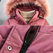 Autumn Winter Girls Jacket Keep Warm Hooded Windproof Outerwear Girls Coat