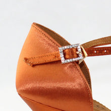 BD Dance Shoes Professional Women Satin Latin Shoe Ladies Sandal Latin Dancing Shoes Soft Leather Sole High Heel  T Bar