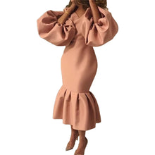 Women Maxi Dresses Long Lantern Dress Christmas V Collar Bodycon Sexy Shiny Celebrate Occasion African Robes Birthday Event