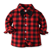 top and top Autumn Winter Christmas Brother and Sister Matching Sets Boys Gentleman Suit+ Girls Dresses Children Clothing Sets