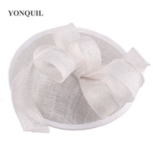 Formal Women Wedding Chuch Hat Bride Mariage Chapeau Ladies Party Occasion Derby Fascinator Sinamay Hat With Headband Accessory
