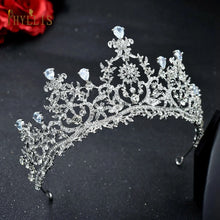 A195 Baroque Wedding Headband Crystal Bridal Crowns and Tiaras Hair Jewelry Accessories Women Rhinestone Headwears Queen Diadems