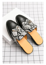 Men's Tassel Snake Pattern Cool Breathable Durable Loafers