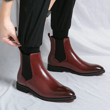 Men's Red Bottom Ankle Chelsea Boots Comfortable and Durable
