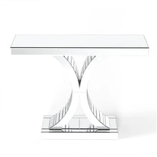 43.3'' Mirrored Glass Console Door Entryway Display Table
