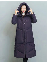 Women's Fashionable Thick Cotton padded Warm Snow Outerwear Windproof Hooded Jacket