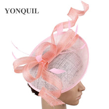 Formal Women Wedding Chuch Hat Bride Mariage Chapeau Ladies Party Occasion Derby Fascinator Sinamay Hat With Headband Accessory