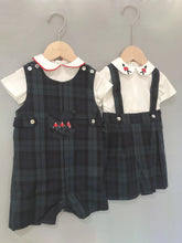 Children Boutique Clothing Set Baby Boy Clothes Soldier Embroidered Cotton Shirt British plaid Romper For 3seasons 0-5years