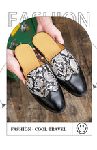 Men's Tassel Snake Pattern Cool Breathable Durable Loafers