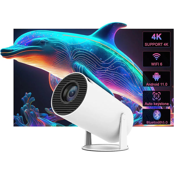 Android 11 LED 1080P Projector With 2GB 16GB 250 ANSI Lux 3D Support Projector