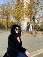 Women's Faux Fur Winter Warm Hooded Long Overcoats