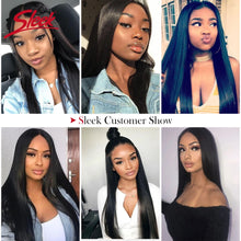 Sleek Straight Hair Bundles Brazilian Hair Bundles Remy Human Hair Extensions 1/3/4 Bundle Deals Weave Double Weft Weave
