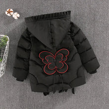 4-12 Years Winter Girls Jackets Keep Warm Thicken Christmas Coat 2023 Autumn Hooded Zipper Thickened Long Outerwear Kids Clothes