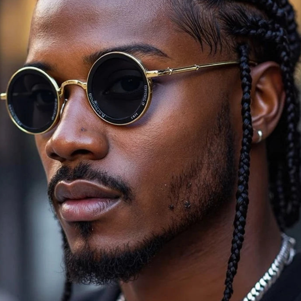 Small Frame Round Steampunk Sunglasses Men 2025 Luxury Brand Retro Punk Sun Glasses For Male Classic Driving Eyewear UV400