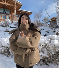 Women's Down Cotton Hooded Winter Comfortable Thick Warm Jacket