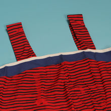 CM.YAYA Women Striped Wide Leg Straight Strap Tank Wide Leg Haren Sleeveless Jumpsuit 2024 Street Playsuit One Piece Suit Romper