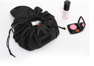 Drawstring Cosmetic Bag Travel Storage Pearl Makeup Bag Organizer Female Make Up Pouch Portable Waterproof Toiletry Beauty Case