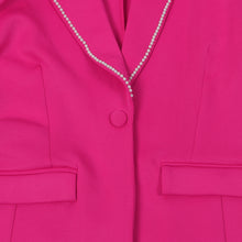 CM.YAYA Fashion Pearl Splicing Women's Set Long Sleeve Blazer and Wide Leg Pants Suit 2024 Winter OL Fall Two 2 Piece Set Outfit