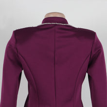 CM.YAYA Fashion Pearl Splicing Women's Set Long Sleeve Blazer and Wide Leg Pants Suit 2024 Winter OL Fall Two 2 Piece Set Outfit