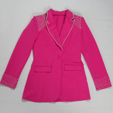 CM.YAYA Fashion Pearl Splicing Women's Set Long Sleeve Blazer and Wide Leg Pants Suit 2024 Winter OL Fall Two 2 Piece Set Outfit