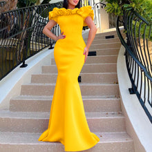 Elegant Women Long Evening Dresses Ruched Off Shoulder Slim Bodycon Mermiad White Dress Formal Party Wedding Guest Gown
