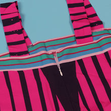 CM.YAYA Women Striped Wide Leg Straight Strap Tank Wide Leg Haren Sleeveless Jumpsuit 2024 Street Playsuit One Piece Suit Romper