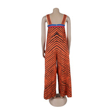 CM.YAYA Women Striped Wide Leg Straight Strap Tank Wide Leg Haren Sleeveless Jumpsuit 2024 Street Playsuit One Piece Suit Romper