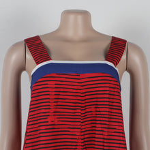 CM.YAYA Women Striped Wide Leg Straight Strap Tank Wide Leg Haren Sleeveless Jumpsuit 2024 Street Playsuit One Piece Suit Romper