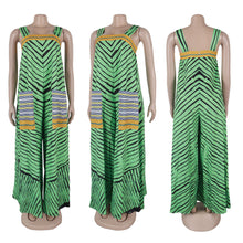 CM.YAYA Women Striped Wide Leg Straight Strap Tank Wide Leg Haren Sleeveless Jumpsuit 2024 Street Playsuit One Piece Suit Romper